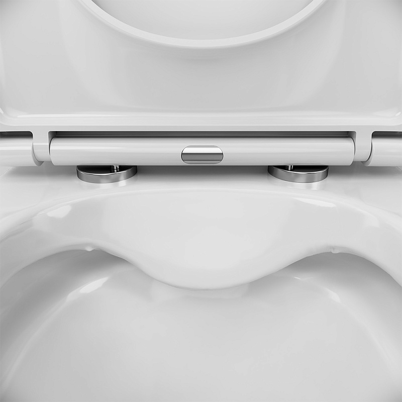 Унитаз-компакт напольный AM.PM Flash C9H8600LMSC безободковый с сиденьем микролифт, белый