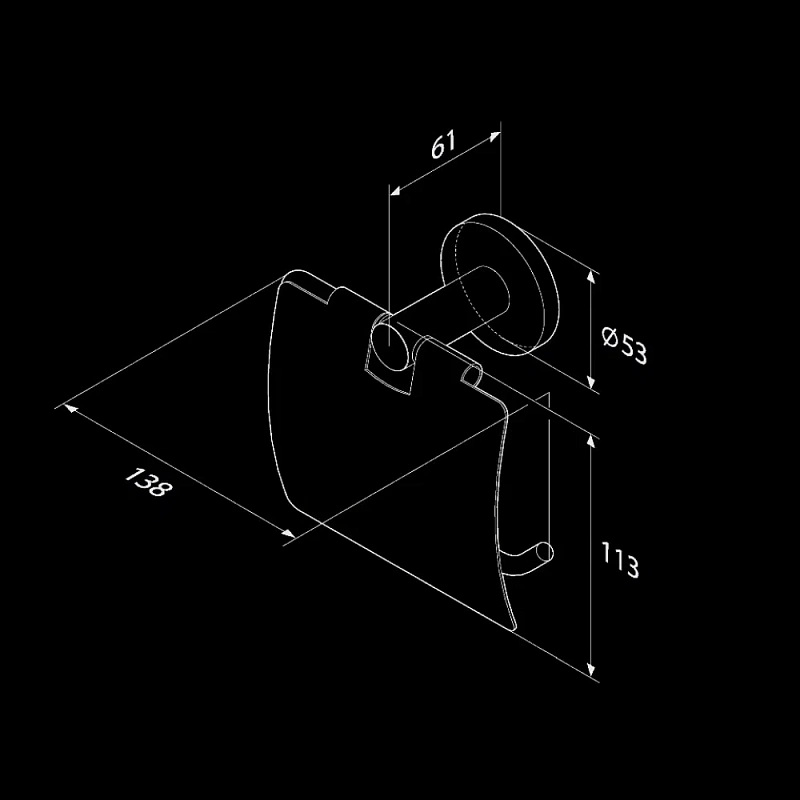 Держатель для туалетной бумаги настенный AM.PM X-Joy A85A341400 хром