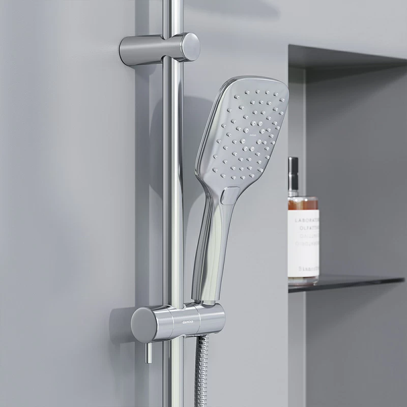 Душевая система Damixa Eclipse 931000000 стойка с тропическим душем, хром