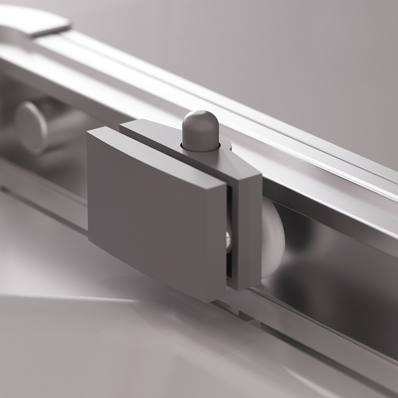 Душевое ограждение без поддона 90x90 AM.PM Above W9XG-403-9090-MT профиль серебристый