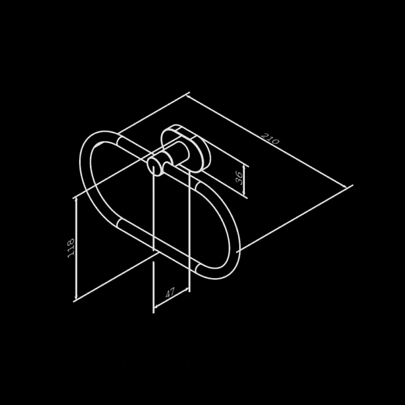 Кольцо для полотенец AM.PM Sense L A7434400 хром