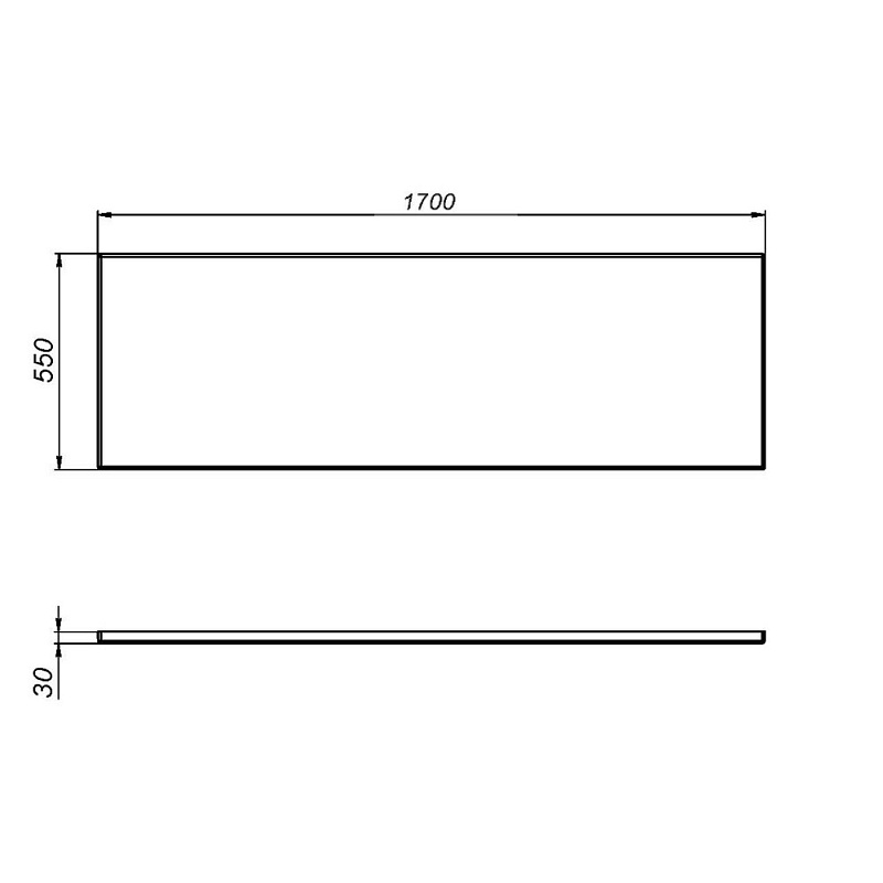 Панель 170 AM.PM W76A-170-070W-P под ванну Sense