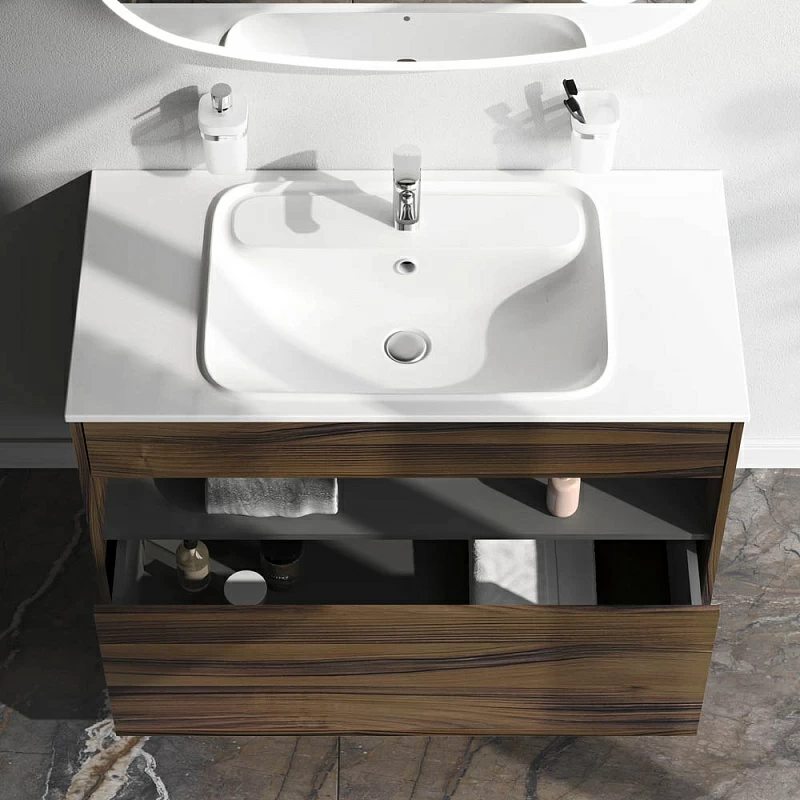 Тумба под раковину 100 AM.PM Func M8FFUX1001OF под дерево