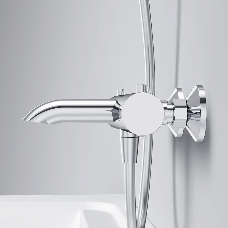 Смеситель для ванны и душа AM.PM Libre F6050000 термостат хром