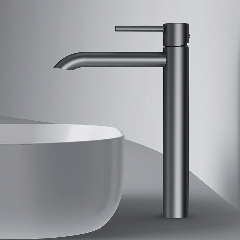 Смеситель для раковины (умывальника) AM.PM Libre F6092022 высокий черный