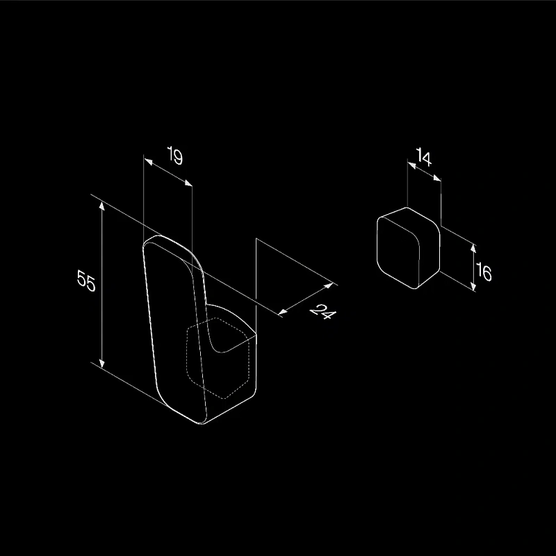 Крючок для полотенец AM.PM Func A8F35500 хром