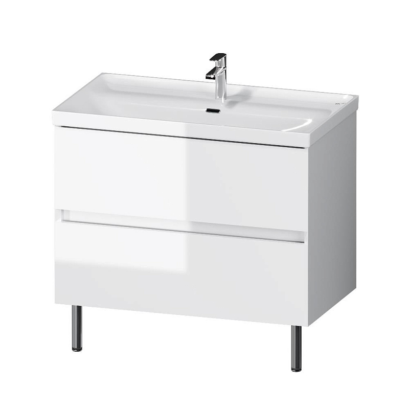 Тумба под раковину 80 AM.PM Above M9XFSX0802WG напольная, белая глянцевая