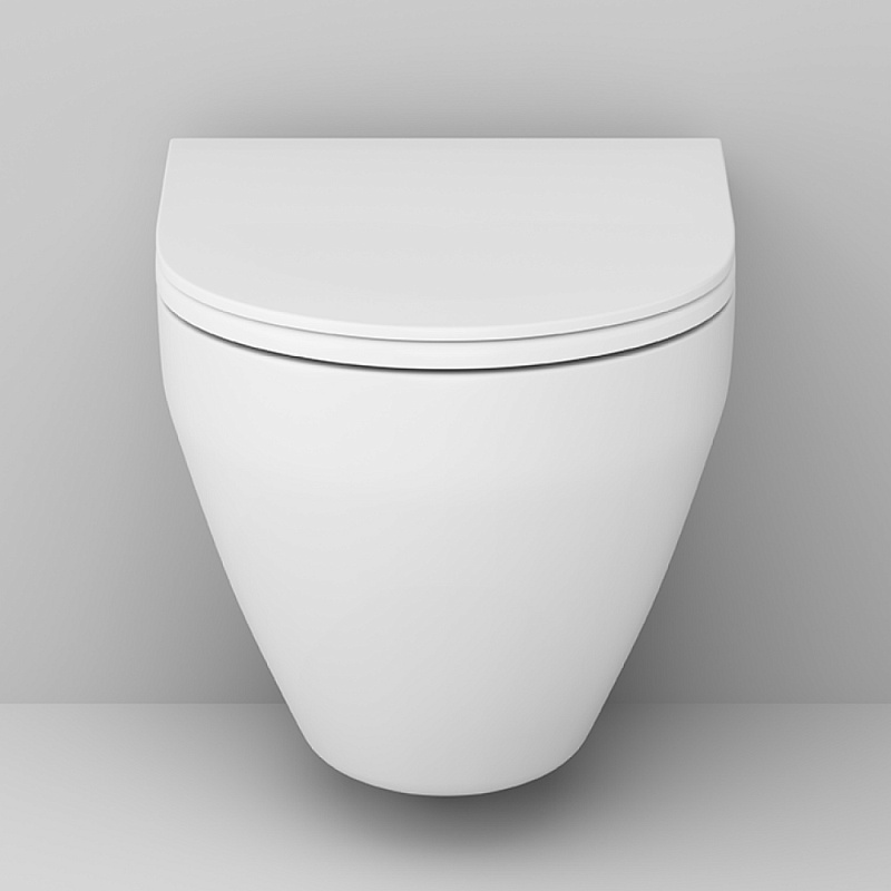 Унитаз подвесной AM.PM Spirit V2.0 C701700SC безободковый с сиденьем микролифт, белый