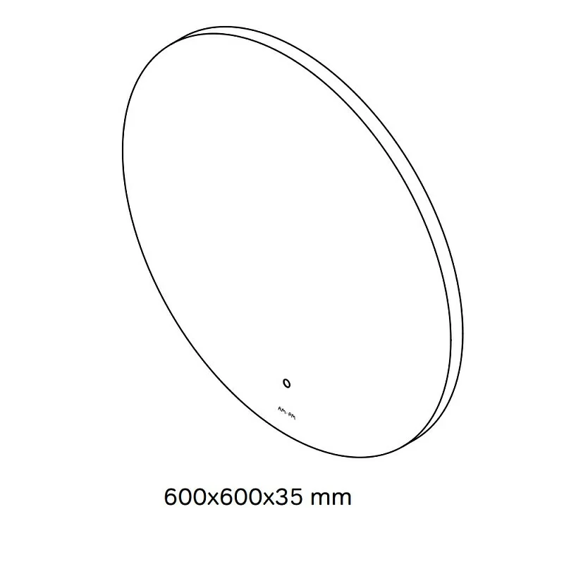 Зеркало с подсветкой в ванную круглое 60 AM.PM X-Joy M85MOX40601S сенсорное