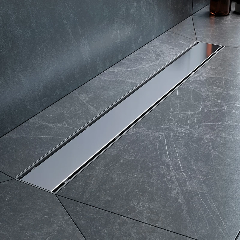 Душевой трап (лоток) 70 AM.PM PrimeFlow W02SC-U11-070-04SB комбинированный затвор со стальной матовой решеткой под плитку