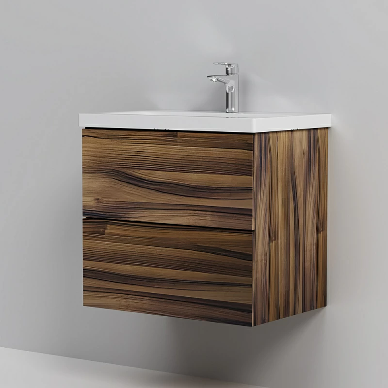 Тумба под раковину 60 AM.PM Gem M90FHX0602HF подвесная под дерево орех