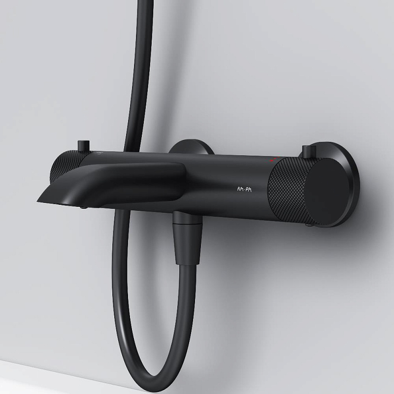 Смеситель для ванны и душа AM.PM Libre F6050022 термостат черный