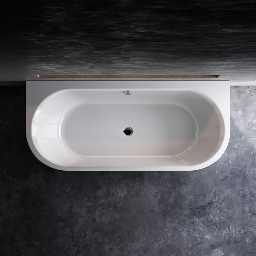 Ванна акриловая пристенная, 170x75 см X-Joy W94A-170U75W-A, Белый