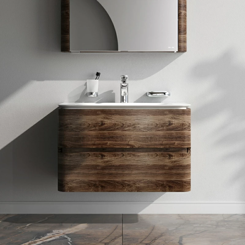 Тумба под раковину 80 AM.PM Sensation M30FHX0802NF под дерево орех