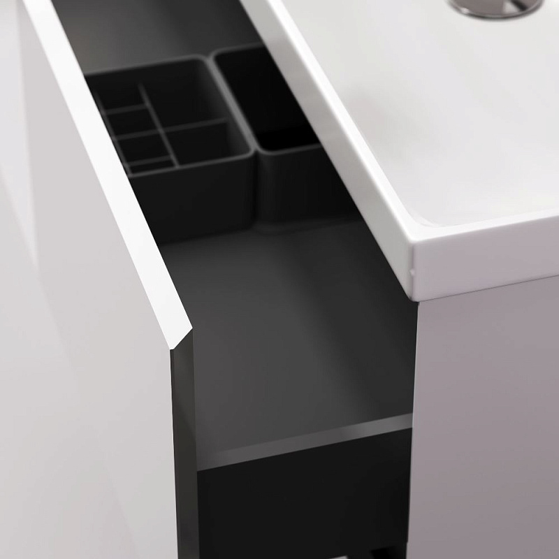 Тумба с раковиной 80 AM.PM Above M9X-FSX0802WG-WCC0800WG напольная, белая глянцевая