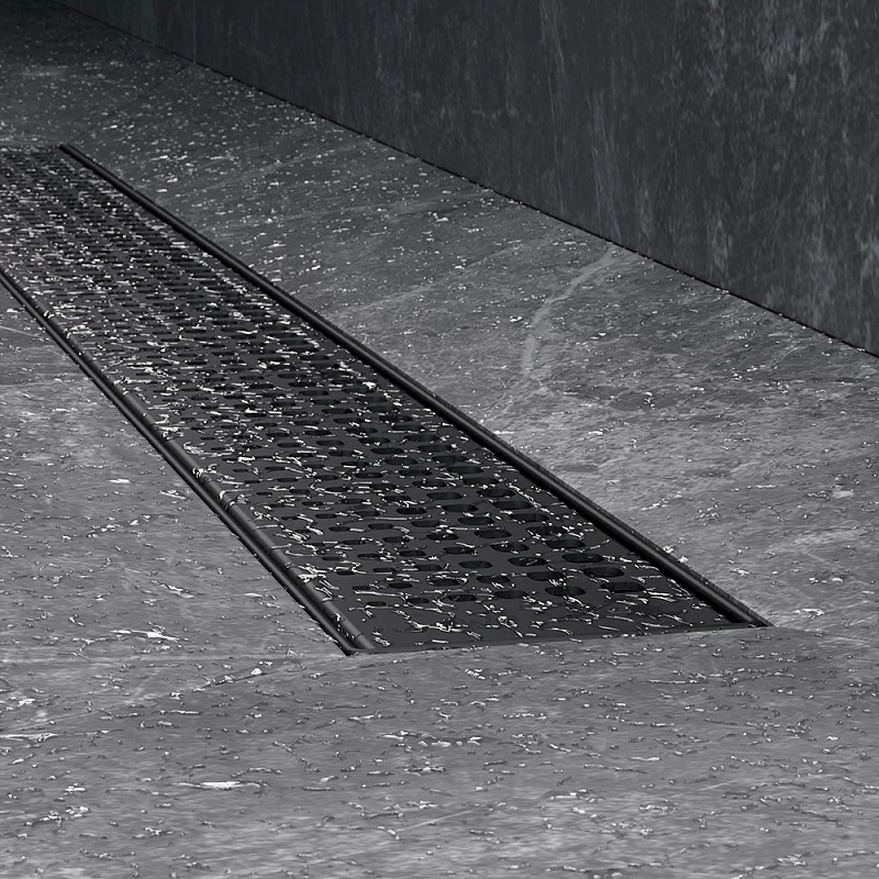 Душевой трап (лоток) 70 AM.PM MasterFlow W01SC-P11-070-01BM комбинированный затвор с черной матовой решеткой