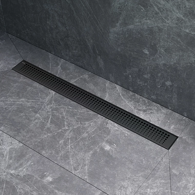 Душевой трап (лоток) 70 AM.PM MasterFlow W01SC-P11-070-01BM комбинированный затвор с черной матовой решеткой