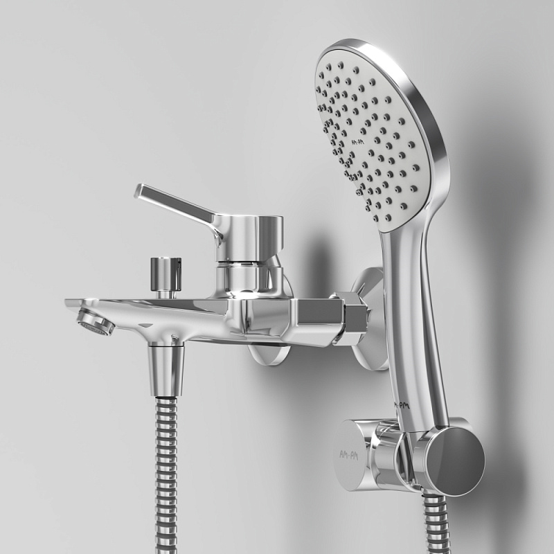 Смеситель для ванны и душа AM.PM X-Joy S F85B15000 душевая лейка, шланг 1750, хром