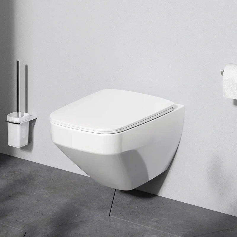 Унитаз подвесной  с инсталляцией AM.PM Inspire 2.0 IS450A38.50A1700 сиденьем микролифт, черной сенс. клавишей