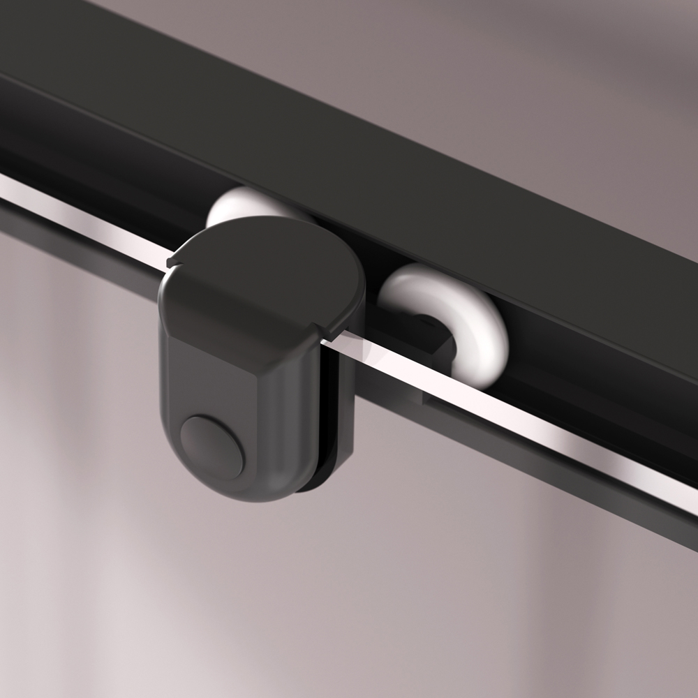 Душевая кабина 120x80 см, прямоугольная, без гидромассажа Above W9XC-403-12080BT, Черный, белый, прозрачное