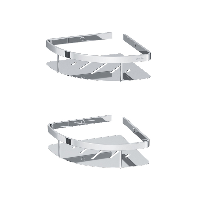 Полка в ванную угловая AM.PM Sense L A7454200 двухъярусная хром