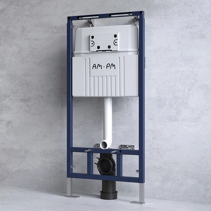 Инсталляция для подвесного унитаза AM.PM MasterFit I012710.0101 с механ. клавишей ProC L белый глянец