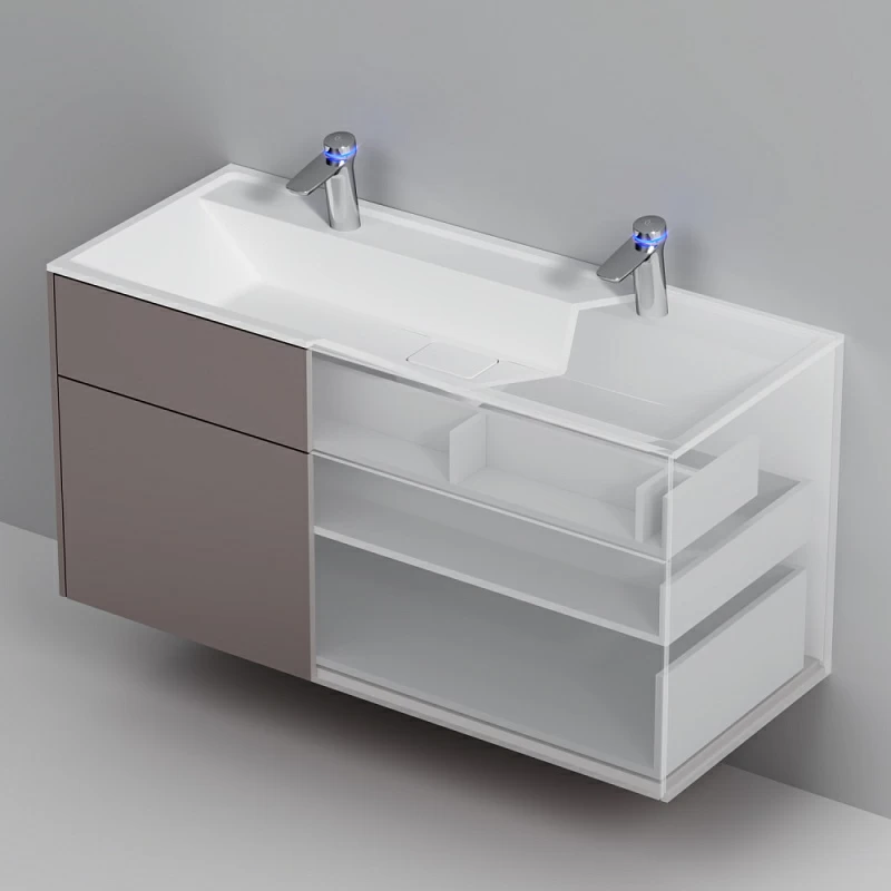 Тумба под раковину 120 AM.PM Inspire 2.0 M50AFHX1203EGM подвесная серая матовая