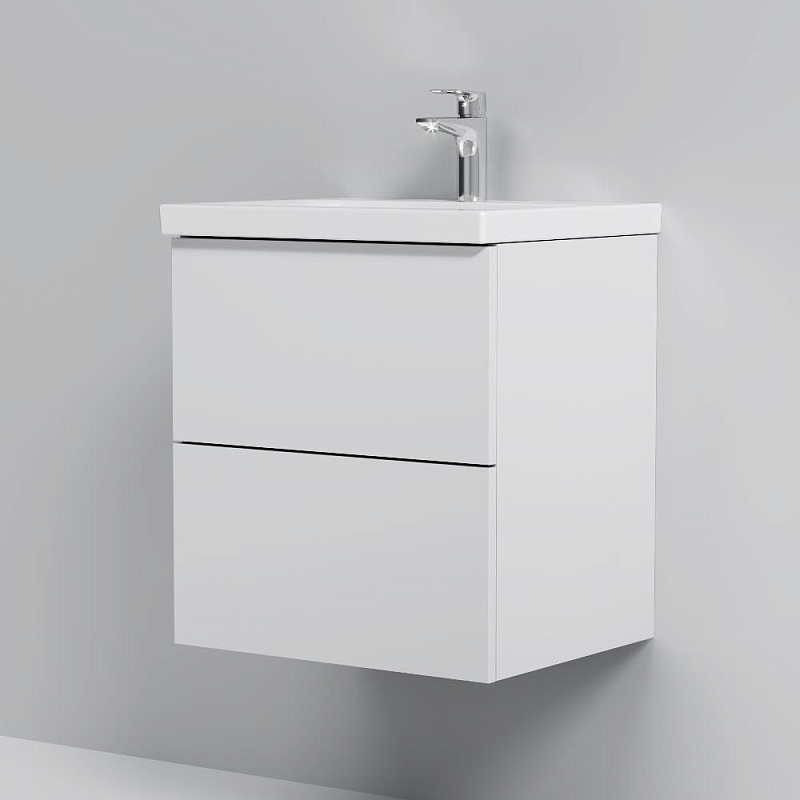 Тумба под раковину 50 AM.PM Gem M90FHX0502WG подвесная белый глянец