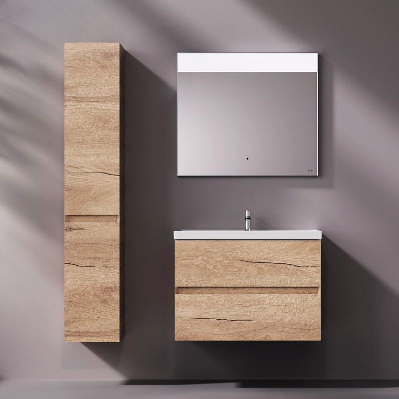 Тумба с раковиной 80 AM.PM Above M9X-FHX0802OF-WCC0800WG подвесная под дерево