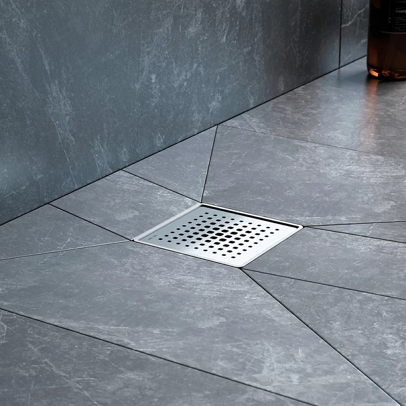 Душевой трап 10x10 AM.PM MasterFlow W01BD-P11-010-01SB комбинированный затвор со стальной матовой решеткой