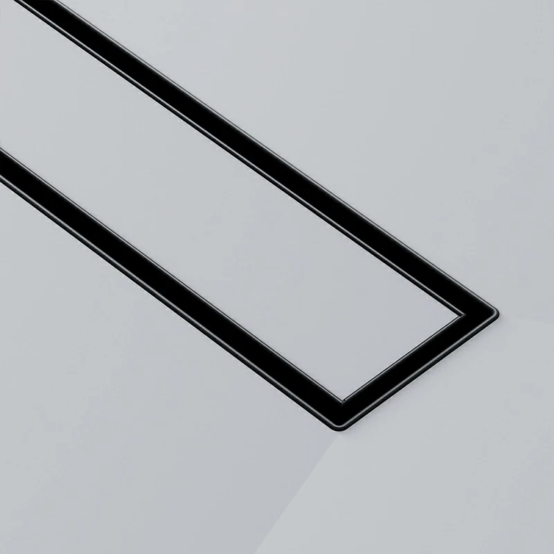 Душевой трап (лоток) 70 AM.PM MasterFlow W01SC-U11-070-04BM комбинированный затвор с черной матовой решеткой под плитку