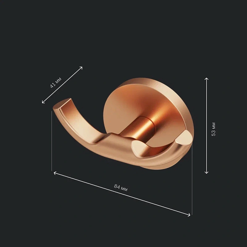 Крючок для полотенец двойной AM.PM X-Joy A85A35644 розовое золото