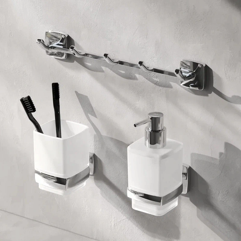 Дозатор для мыла настенный стеклянный AM.PM Gem A9036900 хром