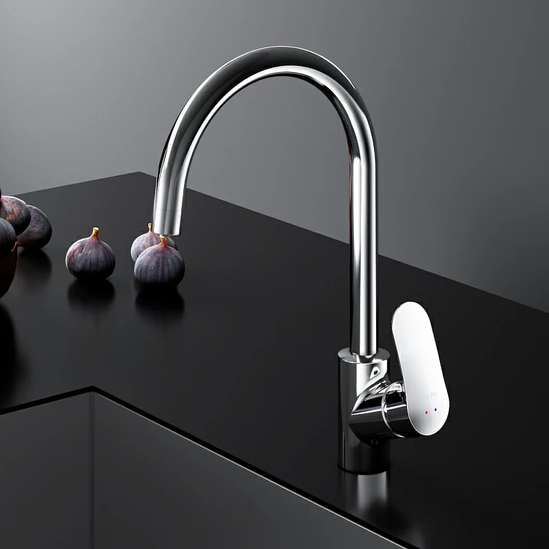 Смеситель для кухни AM.PM Like F8007700 высокий с каналом питьевой воды, хром