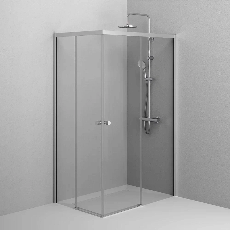 Душевое ограждение без поддона 80x120 AM.PM X-Joy W94G-403-120280-MT1K профиль серебристый