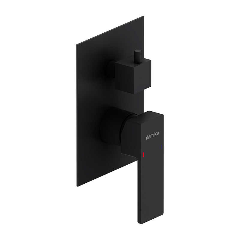 Смеситель для ванны и душа Damixa Gala 537100300 черный встраиваемый