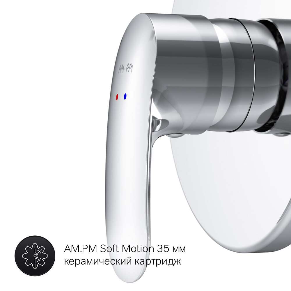 Встраиваемый смеситель Like F8075000, Хром