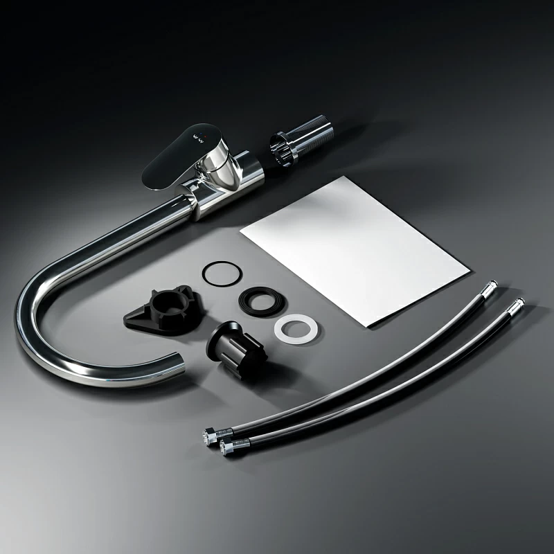 Смеситель для кухни AM.PM Like F8007700 высокий с каналом питьевой воды, хром