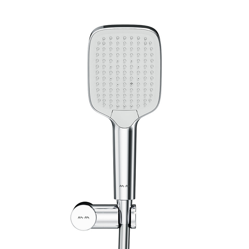 Встраиваемая душевая система AM.PM X-Joy FT85A3RH40 хром: тропический верхний душ, излив с душевой лейкой, термостат