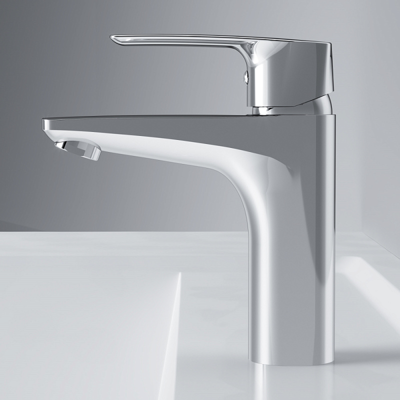 Смеситель для раковины (умывальника) AM.PM Gem F90A82100 с донным клапаном, хром