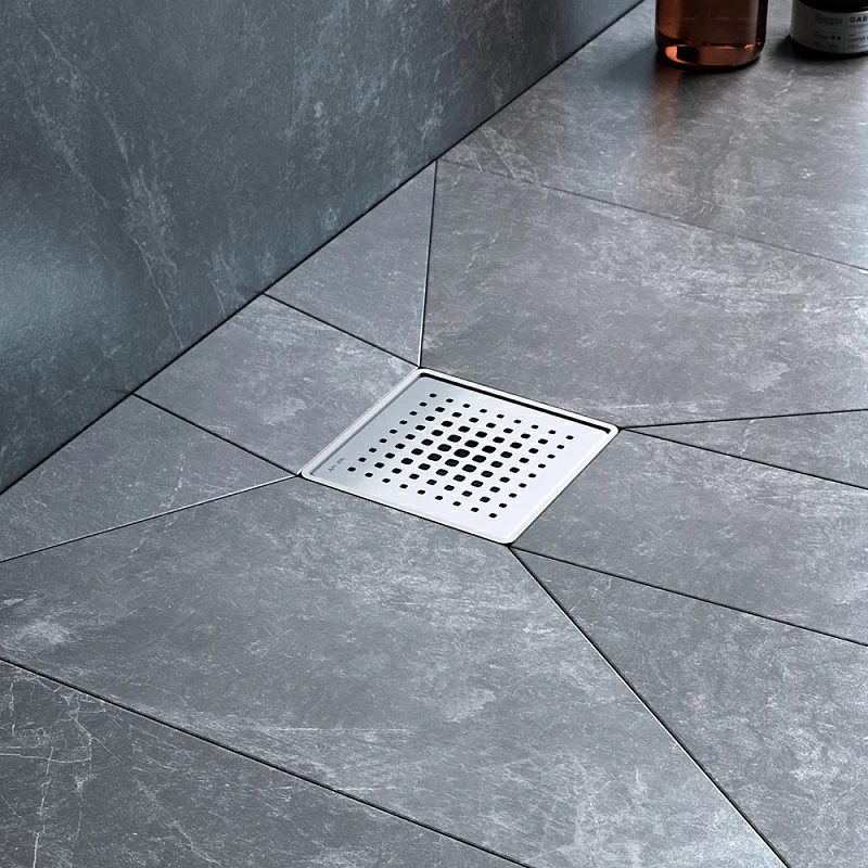 Душевой трап 10x10 AM.PM MasterFlow W01BD-P11-010-01SB комбинированный затвор со стальной матовой решеткой