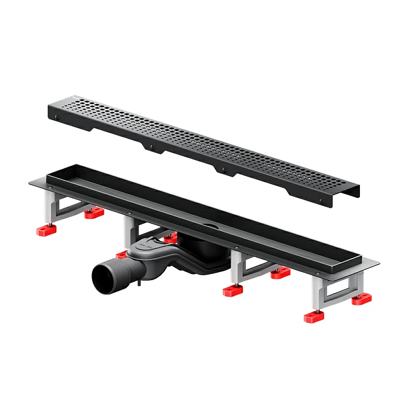 Душевой трап (лоток) 60 AM.PM MasterFlow W01SC-P11-060-01BM комбинированный затвор с черной матовой решеткой