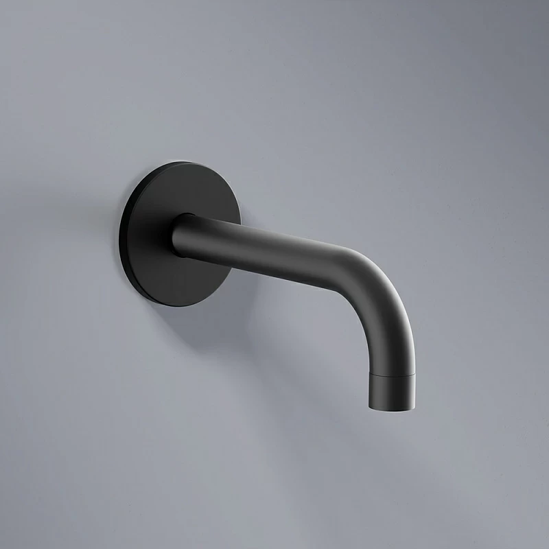 Встраиваемая душевая система Damixa Scandinavian Pure 936510300 черная: тропический верхний душ, ручной душ, излив