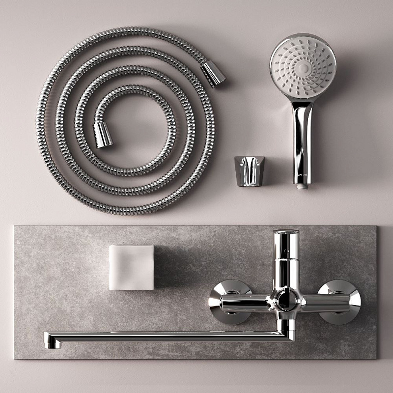 Смеситель для ванны и душа AM.PM Above F9X90200 длинный излив, хром