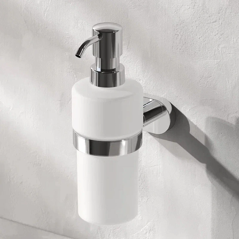 Дозатор для мыла настенный стеклянный AM.PM Sense L A7436900 хром