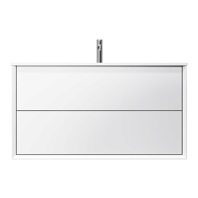 Тумба с раковиной 100 AM.PM Libre M60-FHX1002WM-WPC100SWM подвесная белая матовая