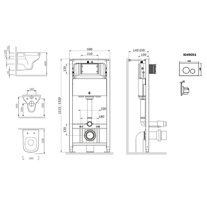 Секция гигиены AM.PM Like CK80EF