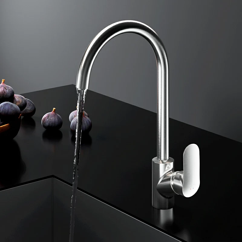 Смеситель для кухни AM.PM Like F8007111 высокий, сатин