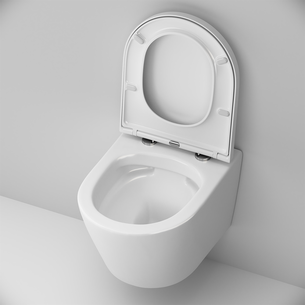 Унитаз подвесной FlashClean с сиденьем микролифт Sense C741701SC, Белый