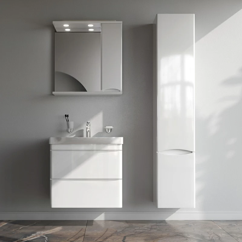 Тумба под раковину 65 AM.PM Like M80FHX0652WG подвесная белый глянец